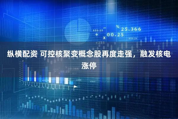 纵横配资 可控核聚变概念股再度走强，融发核电涨停